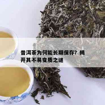 普洱茶为何能长期保存？揭开其不易变质之谜