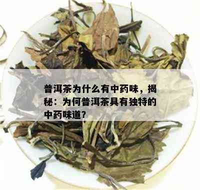 普洱茶为什么有中药味，揭秘：为何普洱茶具有独特的中药味道？