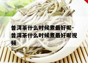 普洱茶什么时候煮更好呢-普洱茶什么时候煮更好呢视频