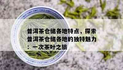 普洱茶仓储各地特点，探索普洱茶仓储各地的独特魅力：一次茶叶之旅