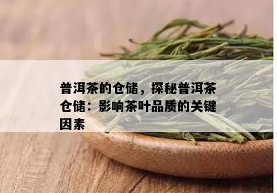 普洱茶的仓储，探秘普洱茶仓储：影响茶叶品质的关键因素