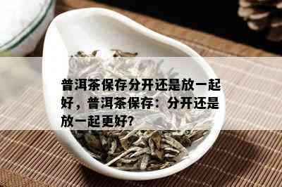 普洱茶保存分开还是放一起好，普洱茶保存：分开还是放一起更好？