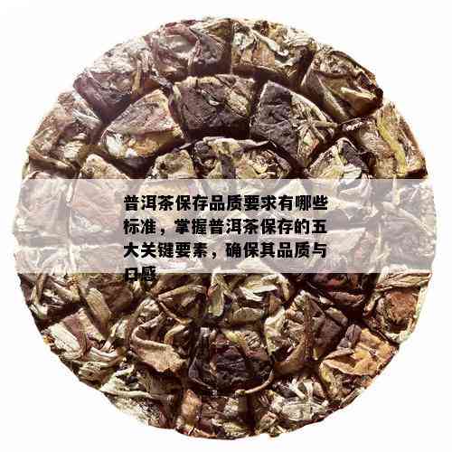 普洱茶保存品质要求有哪些标准，掌握普洱茶保存的五大关键要素，确保其品质与口感