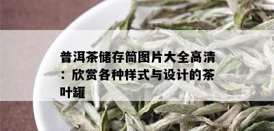 普洱茶储存筒图片大全高清：欣赏各种样式与设计的茶叶罐