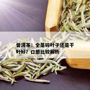 普洱茶：全是碎叶子还是干叶好？口感比较解析