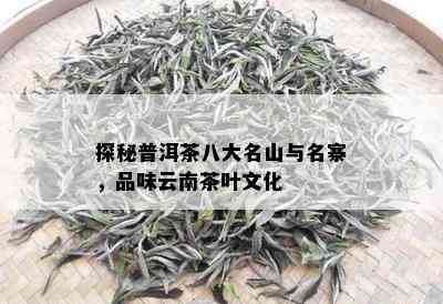 探秘普洱茶八大名山与名寨，品味云南茶叶文化