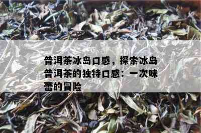 普洱茶冰岛口感，探索冰岛普洱茶的独特口感：一次味蕾的冒险