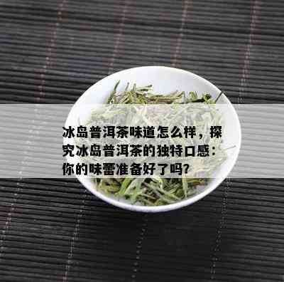 冰岛普洱茶味道怎么样，探究冰岛普洱茶的独特口感：你的味蕾准备好了吗？