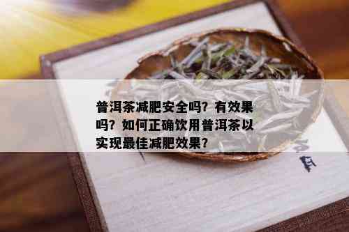 普洱茶减肥安全吗？有效果吗？如何正确饮用普洱茶以实现更佳减肥效果？