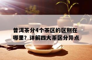 普洱茶分4个茶区的区别在哪里？详解四大茶区分异点