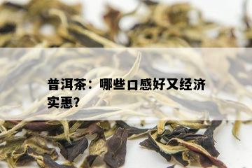 普洱茶：哪些口感好又经济实惠？