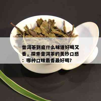 普洱茶到底什么味道好喝又香，探索普洱茶的美妙口感：哪种口味最香更好喝？