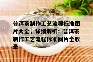 普洱茶制作工艺流程标准图片大全，详细解析：普洱茶制作工艺流程标准图片全收录