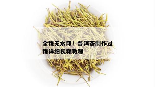 全程无水印！普洱茶制作过程详细视频教程