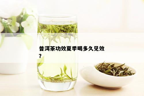 普洱茶功效夏季喝多久见效？