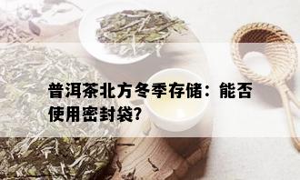 普洱茶北方冬季存储：能否使用密封袋？