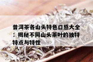 普洱茶各山头特色口感大全：揭秘不同山头茶叶的独特特点与特性