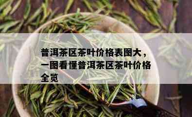 普洱茶区茶叶价格表图大，一图看懂普洱茶区茶叶价格全览