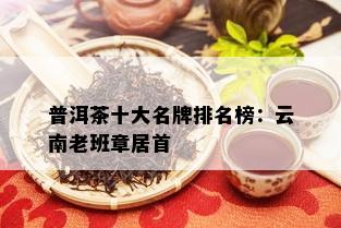 普洱茶十大名牌排名榜：云南老班章居首