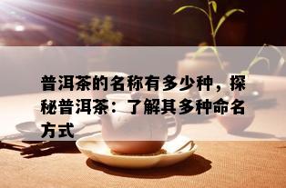 普洱茶的名称有多少种，探秘普洱茶：了解其多种命名方式