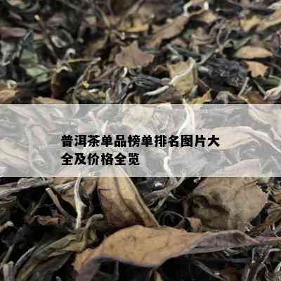 普洱茶单品榜单排名图片大全及价格全览