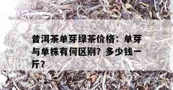 普洱茶单芽绿茶价格：单芽与单株有何区别？多少钱一斤？