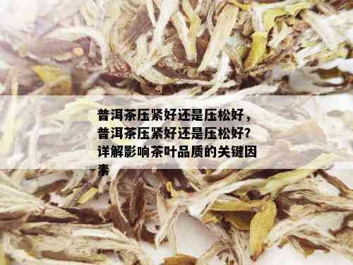 普洱茶压紧好还是压松好，普洱茶压紧好还是压松好？详解影响茶叶品质的关键因素