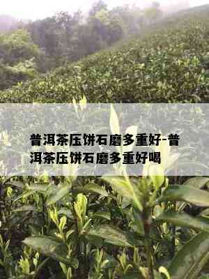 普洱茶压饼石磨多重好-普洱茶压饼石磨多重好喝