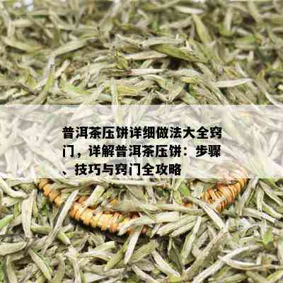 普洱茶压饼详细做法大全窍门，详解普洱茶压饼：步骤、技巧与窍门全攻略