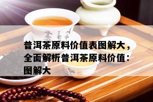 普洱茶原料价值表图解大，全面解析普洱茶原料价值：图解大