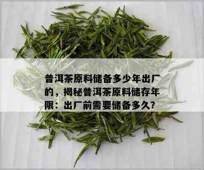 普洱茶原料储备多少年出厂的，揭秘普洱茶原料储存年限：出厂前需要储备多久？