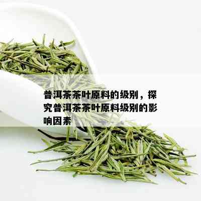 普洱茶茶叶原料的级别，探究普洱茶茶叶原料级别的影响因素