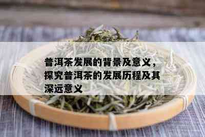 普洱茶发展的背景及意义，探究普洱茶的发展历程及其深远意义