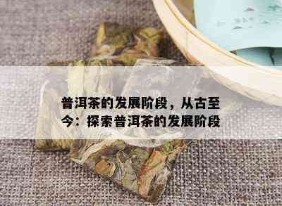 普洱茶的发展阶段，从古至今：探索普洱茶的发展阶段