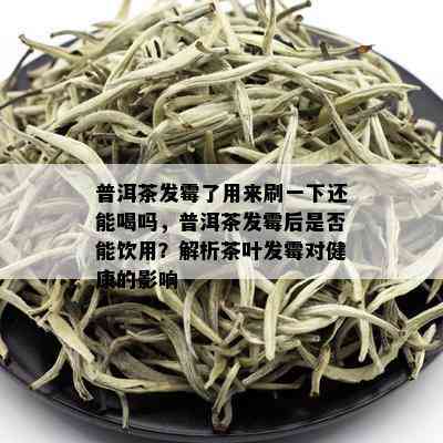 普洱茶发霉了用来刷一下还能喝吗，普洱茶发霉后是否能饮用？解析茶叶发霉对健康的影响