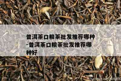 普洱茶口粮茶批发推荐哪种-普洱茶口粮茶批发推荐哪种好