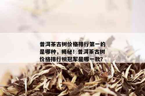 普洱茶古树价格排行之一的是哪种，揭秘！普洱茶古树价格排行榜冠军是哪一款？