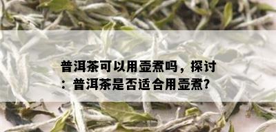 普洱茶可以用壶煮吗，探讨：普洱茶是否适合用壶煮？