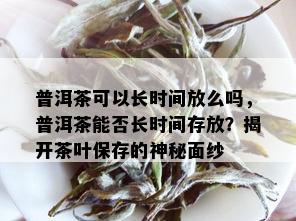 普洱茶可以长时间放么吗，普洱茶能否长时间存放？揭开茶叶保存的神秘面纱