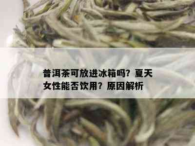 普洱茶可放进冰箱吗？夏天女性能否饮用？原因解析