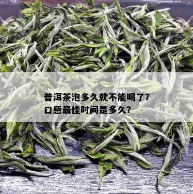 普洱茶泡多久就不能喝了？口感更佳时间是多久？