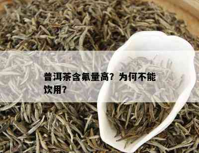 普洱茶含氟量高？为何不能饮用？