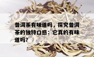 普洱茶有味道吗，探究普洱茶的独特口感：它真的有味道吗？