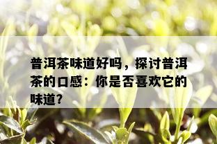 普洱茶味道好吗，探讨普洱茶的口感：你是否喜欢它的味道？