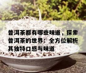 普洱茶都有哪些味道，探索普洱茶的世界：全方位解析其独特口感与味道