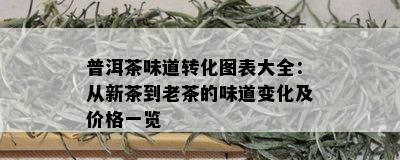 普洱茶味道转化图表大全：从新茶到老茶的味道变化及价格一览