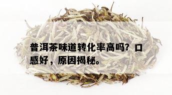 普洱茶味道转化率高吗？口感好，原因揭秘。