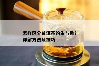 怎样区分普洱茶的生与熟？详解方法及技巧