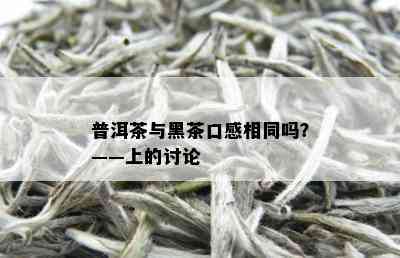 普洱茶与黑茶口感相同吗？——上的讨论