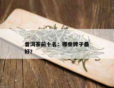 普洱茶前十名：哪些牌子更好？